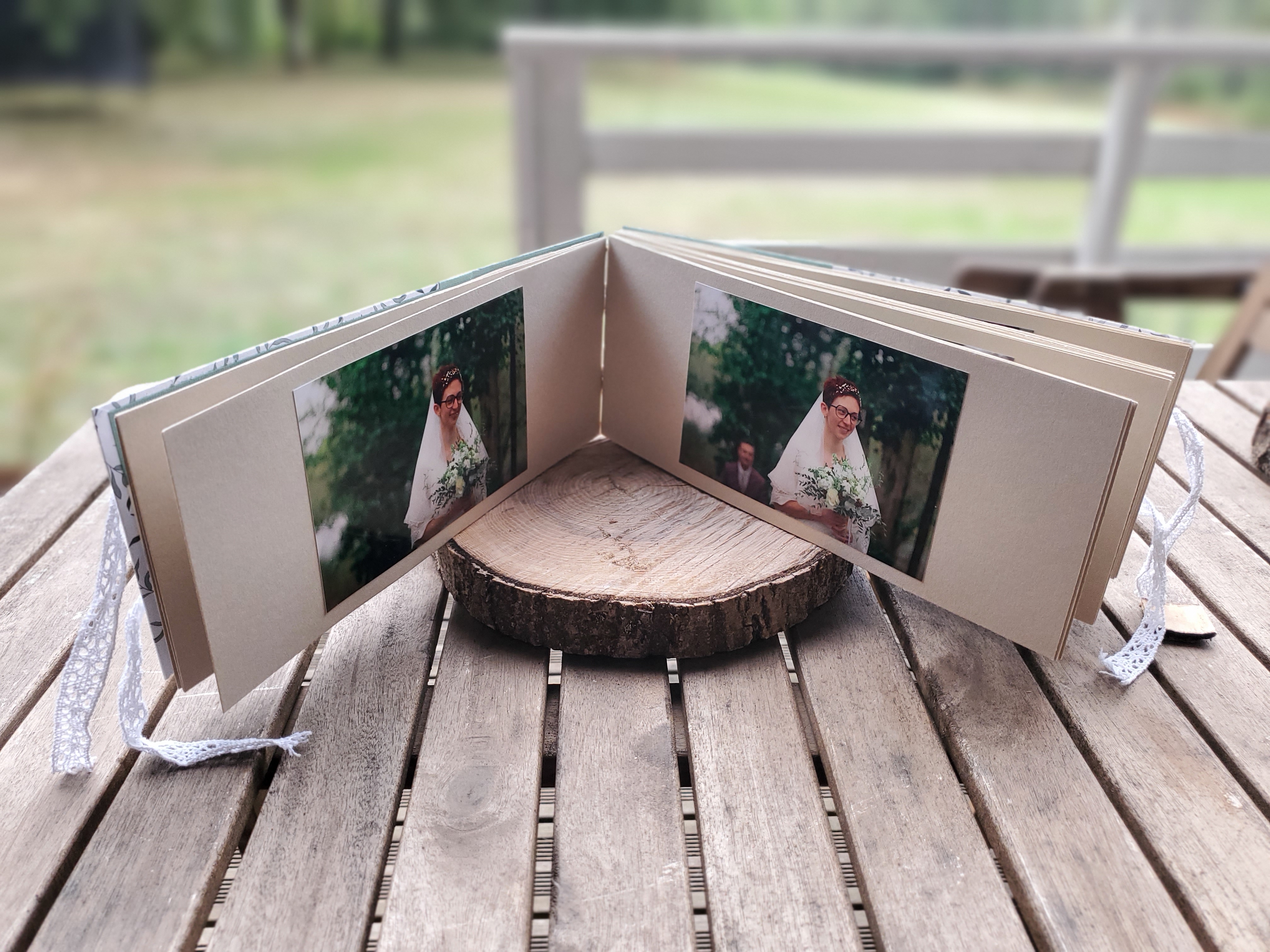 Intérieur de l'album photos